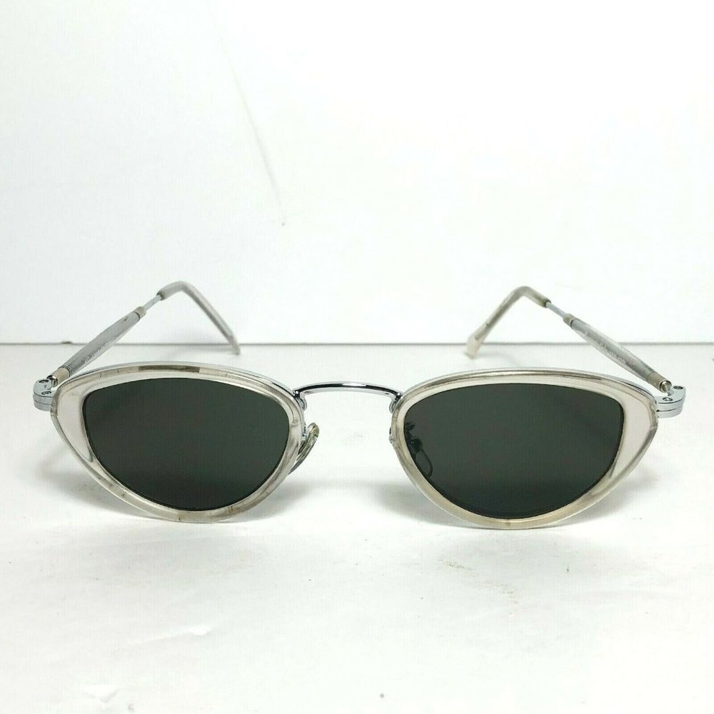 Vintage Kenneth Cole Cat Eye Translucent Oval Sunglasses Frames